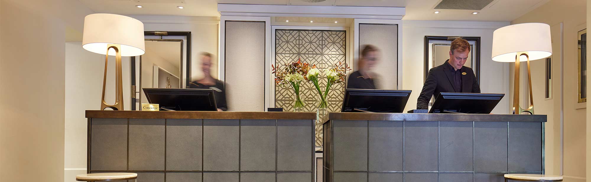 Key members of the staff at Hotel Continental